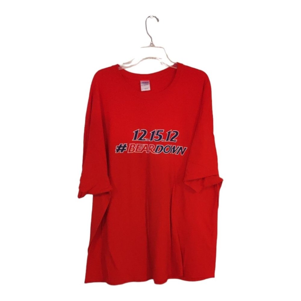 Gildan Heavy Cotton T-shirt, University Of Arizona, Bear Down, Red, 3XL